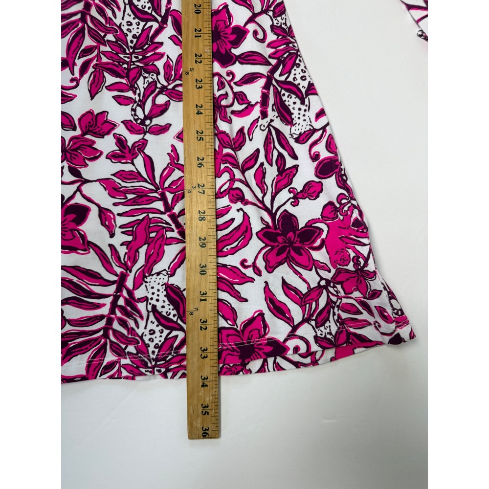 Lilly Pulitzer Womens Anne Skirted Floral Romer Preppy Pink Size L Coastal Boho - Picture 8 of 9